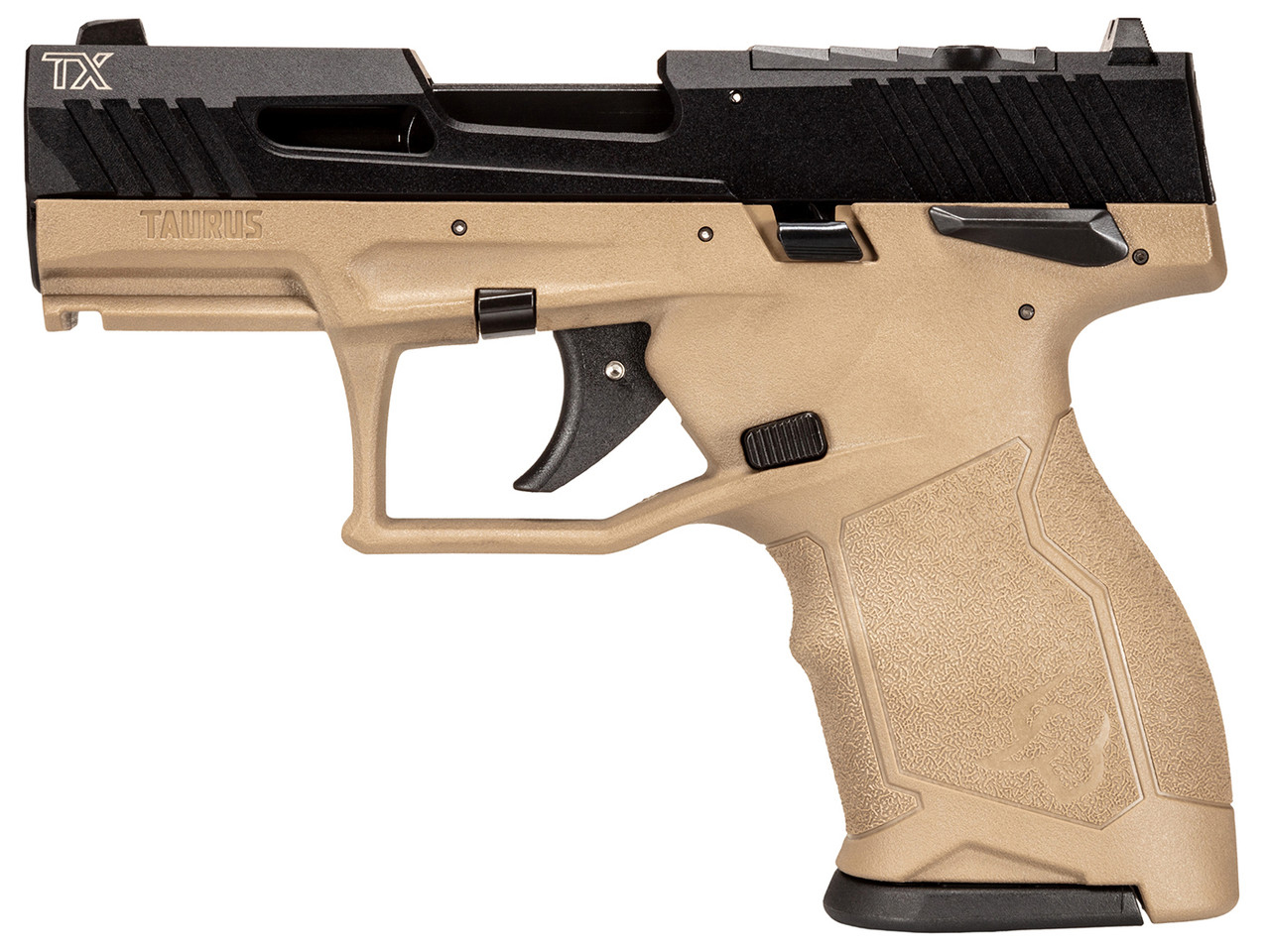 TAU TX22 COMPACT 22LR 3.6" FDE/BLK 2 10RD