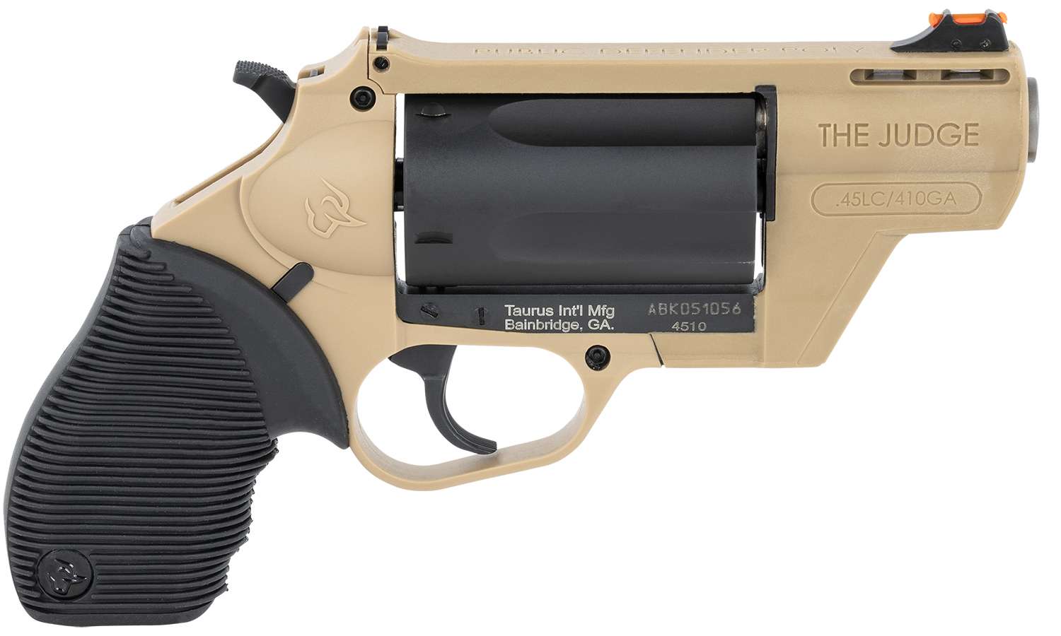 TAU PUBLIC DEFENDER 45LC 410GA 2" FDE FRAME 5RD