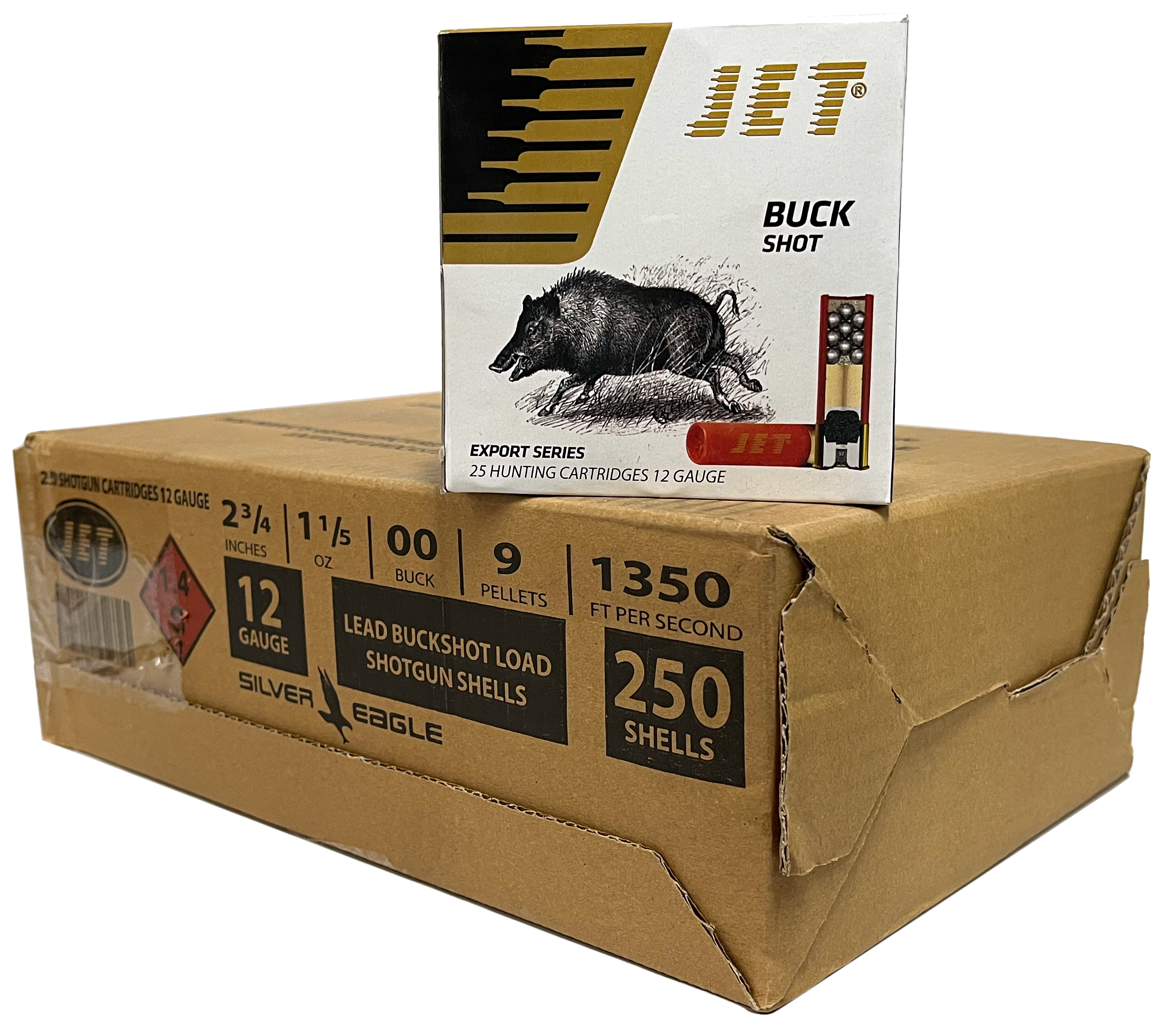 TR IMPORTS JET 12GA 2.75 00 BUCK 9 PELLET 250RDS