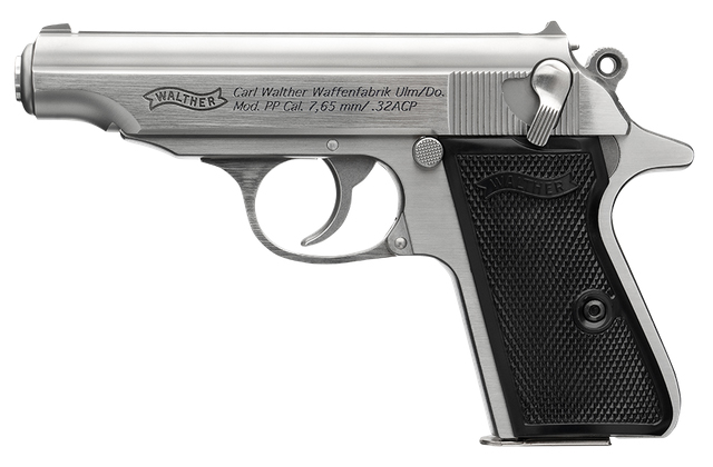 WAL PP 32ACP SS 3.9" 8RD