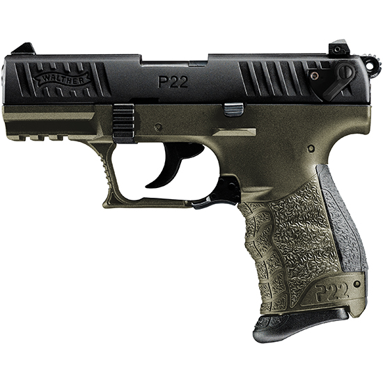 WAL P22Q 22LR MILITARY 10RD ODG