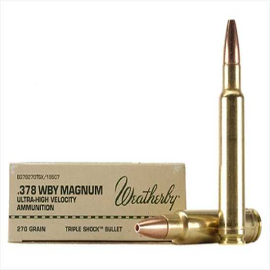 WBY AMMO 378WBY 270GR BARNES TSX 20/10