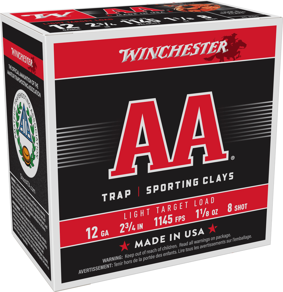 WIN AA TGT LT 12GA 2.75" 1 1/8OZ #8 25/10