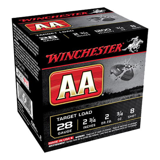 WIN AA TGT LD 28GA 2.75" .75OZ #8 25/10