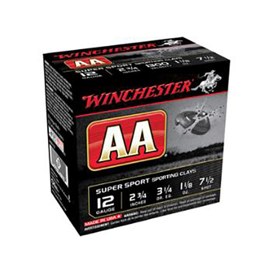 WIN AA SS SPORTING CLAYS 12GA 1-1/8OZ #7.5 25/10