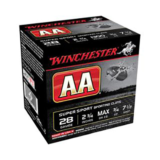 WIN AA SS SPORTING CLAYS 28GA 3/4OZ #7.5 25/10