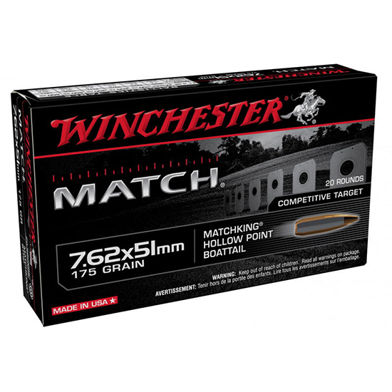 WIN 7.62X51 MATCH 175GR SIERRA BTHP 20/10