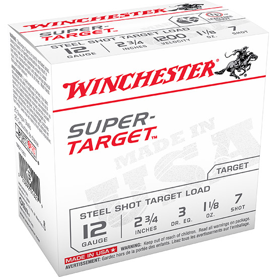 WIN SUPER TARGET 12GA 2.75" 1-1/8OZ #7 25/10