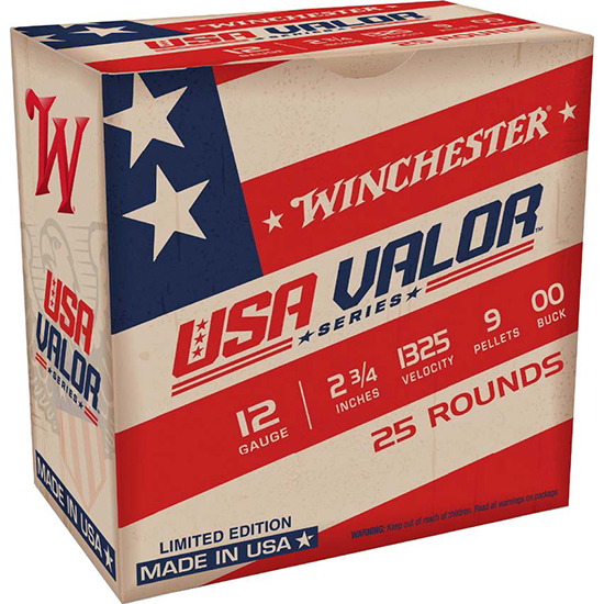 WIN USA VALOR 12GA 2.75" 00 BUCK 9PEL 25/10