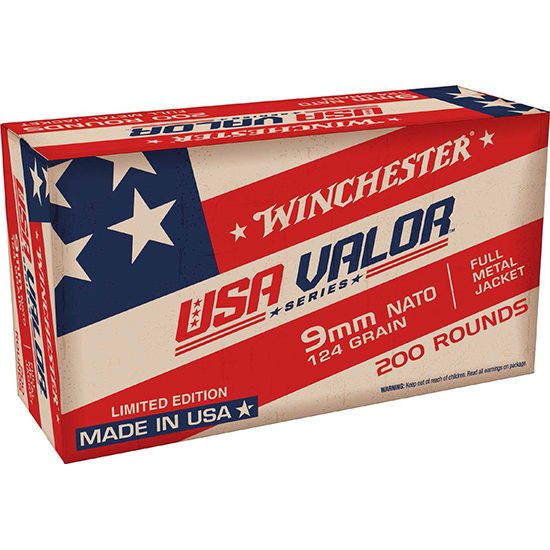 WIN USA VALOR 9MM NATO 124GR FMJ 200/5