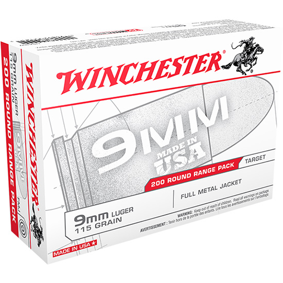 WIN USA 9MM 115GR FMJ 200/5 (1050)