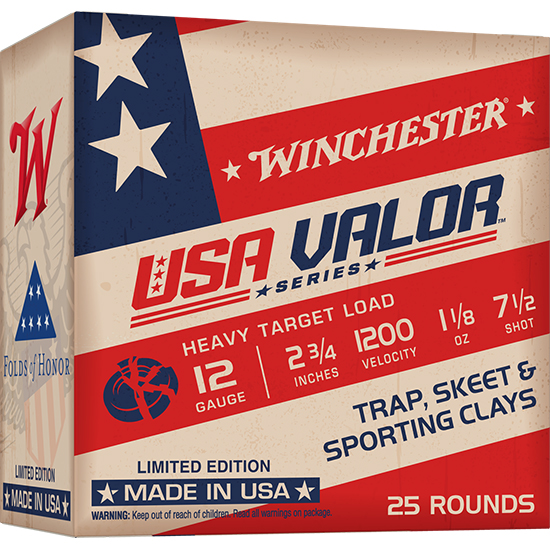 WIN USA VALOR 12GA 2.75" LS 1-1/8OZ #7.5 25/10