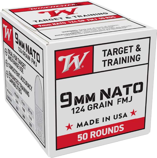 WIN USA 9MM NATO 124GR FMJ 50/20