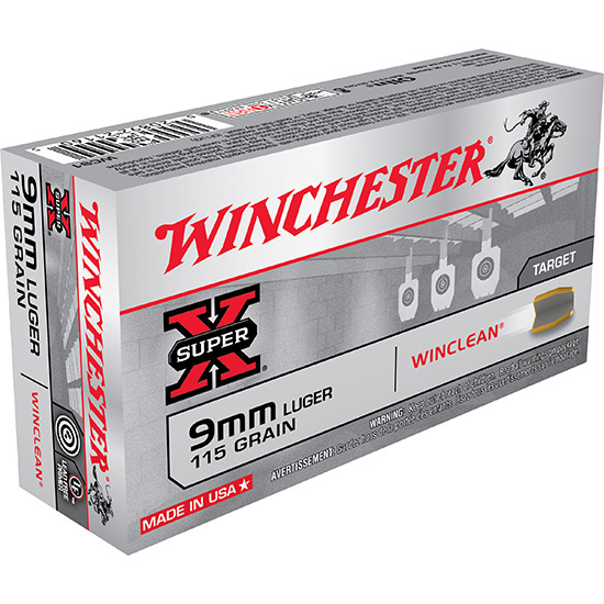 WIN WINCLEAN 9MM 115GR 50/10