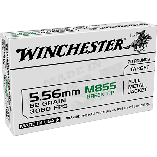 WIN LC 5.56MM M855 62GR FMJ 20/50