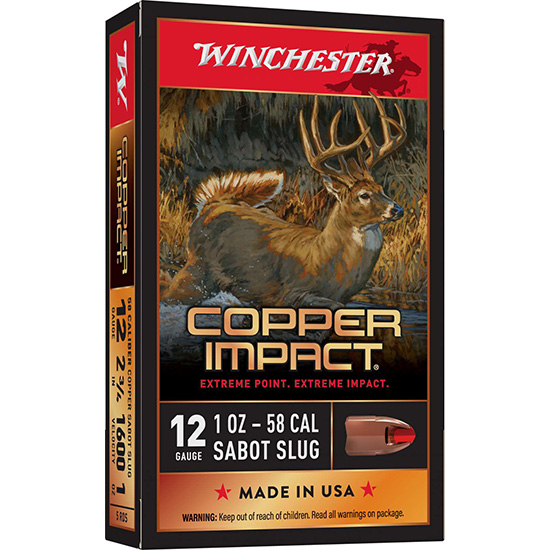 WIN COPPER IMPACT 12GA 2.75" 1OZ SLUG 5/20