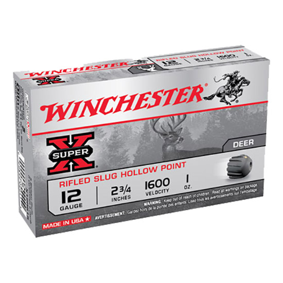 WIN SUPER-X 12GA 2.75" SLUG 1OZ 5/50