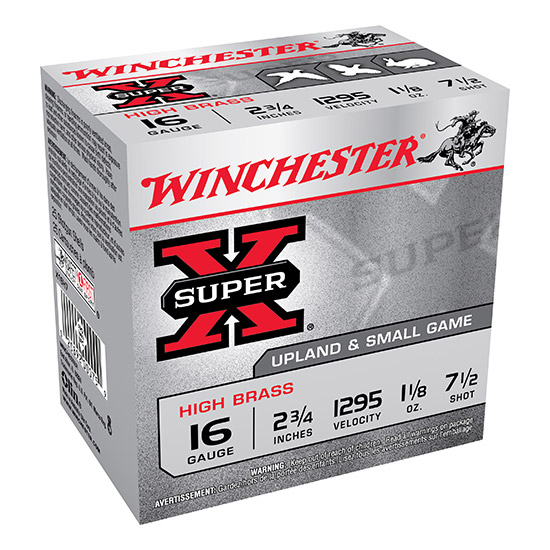 WIN SUPER-X HIGH BRASS 16GA 2.75" #7.5 25/10