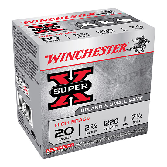 WIN SUPER-X HIGH BRASS GAME LD 20GA 2.75" 25/10