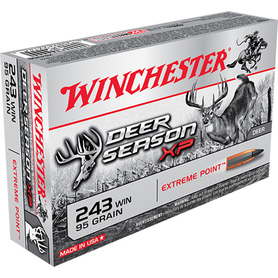 WIN DEER SEASON XP 243WIN 95GR  POLY TIP