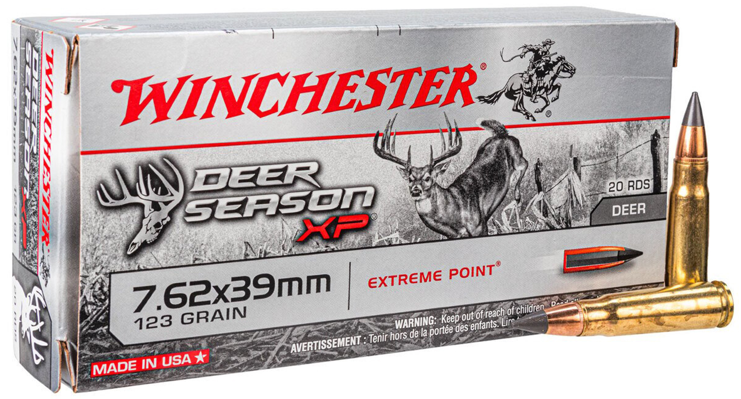 WIN DEER SEASON XP 7.62X39 123GR 20/10