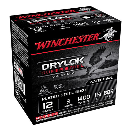 WIN SUPER-X DRYLOK STEEL 12GA 1.25OZ BBB 25/10