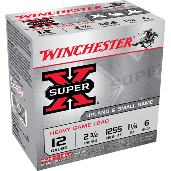 WIN SUPER-X HVY GAME LD 12GA 2.75" #6     25/10