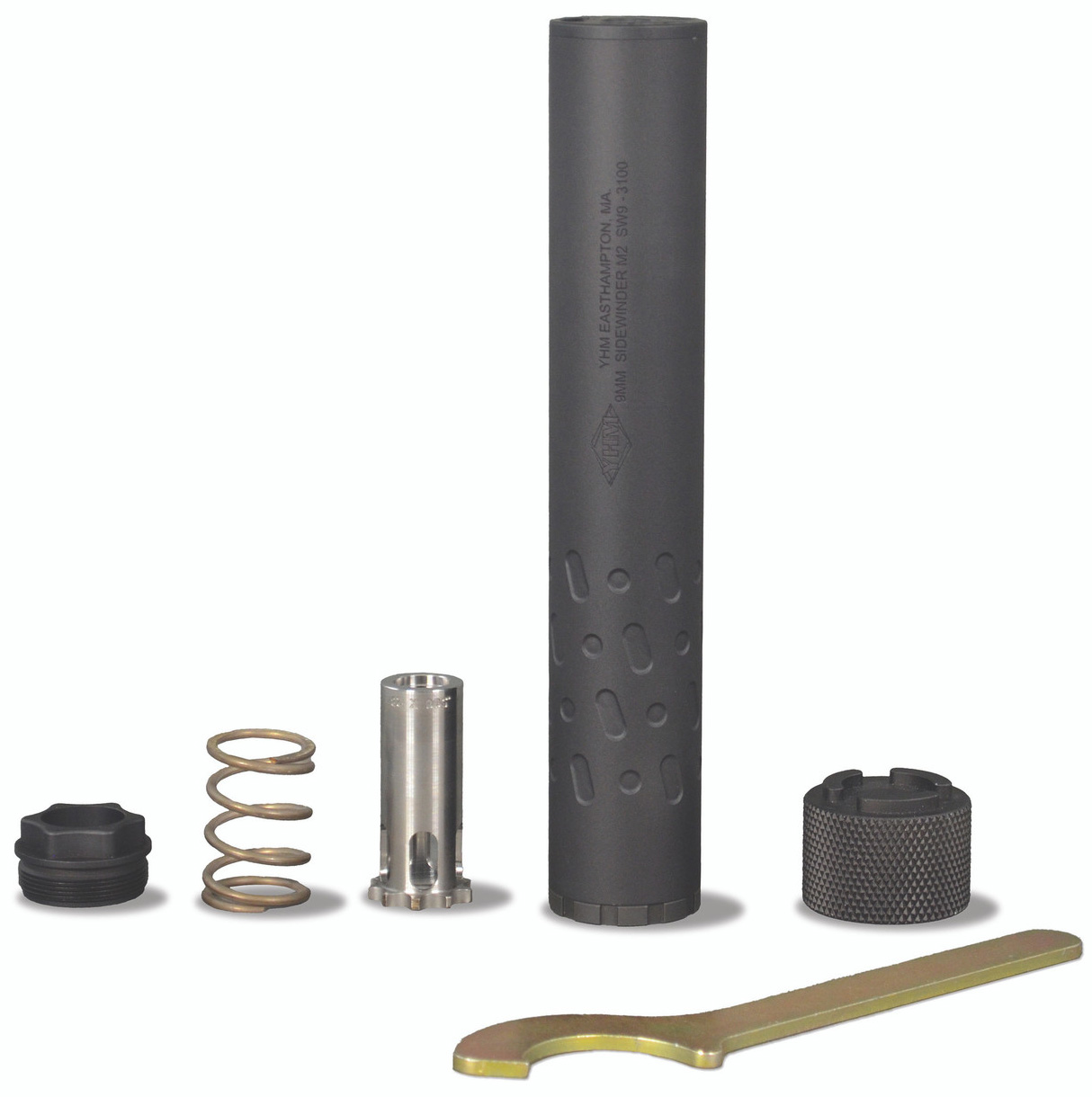 YHM SIDEWINDER M2 9MM SUPPRESSOR 1/2"-28