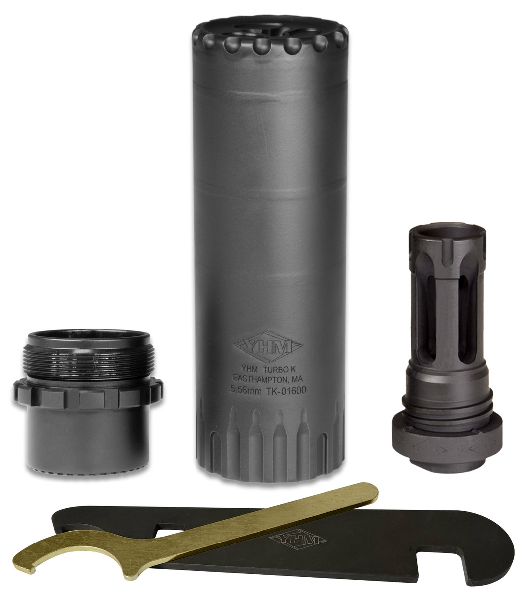 YHM TURBO K-RB 5.56MM SUPPRESSOR W/FLASH HIDER